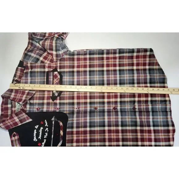 RAW BLUE WESTERN LONG SLEEVE BUTTON DOWN SIZE L‎ - Picture 13 of 14